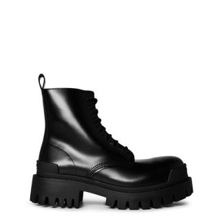 BALENCIAGA Strike Lace Up Boot Women Black  for sale