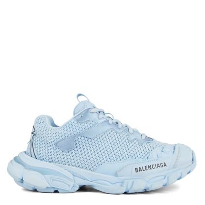 BALENCIAGA Track 3 Sneakers Women Runners Light Blue 4010 for sale