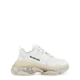 BALENCIAGA Triple S Clear Sole Trainers Women Chunky Trainers White for sale