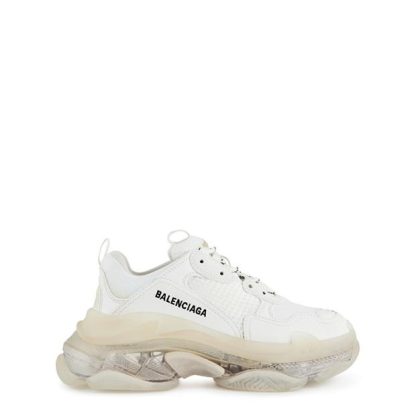 BALENCIAGA Triple S Clear Sole Trainers Women Chunky Trainers White for sale