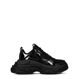 BALENCIAGA Triple S Rubber Sneakers Women Black 1000  for sale