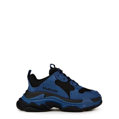 BALENCIAGA Triple S Trainers Infants Kids Chunky Trainers Navy for sale