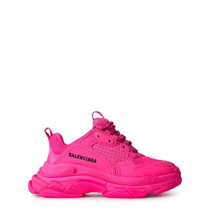 BALENCIAGA Triple S Trainers Infants Kids Chunky Trainers Pink for sale