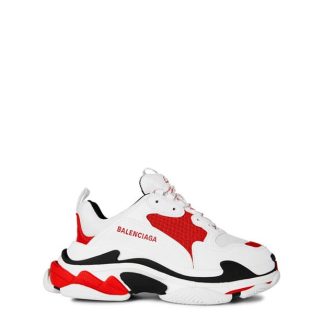 BALENCIAGA Triple S Trainers Men Chunky Trainers Wht/Red 1261 for sale