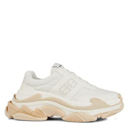 BALENCIAGA Triple S Trainers Women Chunky Trainers Eggshell 9798 for sale