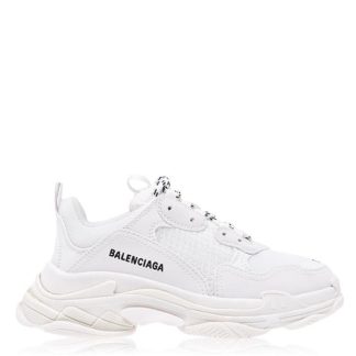 BALENCIAGA Unisex Childs Triple S Trainers Kids Chunky Trainers White 9000 for sale