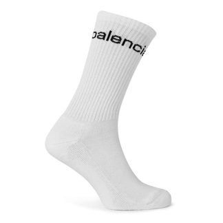 BALENCIAGA Website Socks Men White/Black  for sale