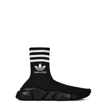 BALENCIAGA X Adidas Speed Trainers Men Sock Trainers Blk/Wht 1009 for sale