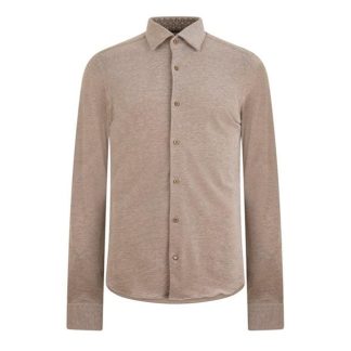 BOSS Boss C-Hal-Kent-C3-223 10230023 04 Men Plain Shirt - Long Sleeve Med Beige 260 for sale