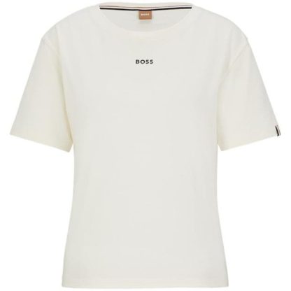 BOSS Boss Ci T-Shirt 10252706 01 Women Pyjama Short Sleeve Tops Open white for sale