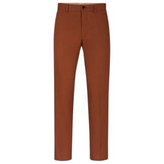 BOSS Boss L-Kaitonl-241 10257621 01 Men Tailored Trousers Med Brown 213 for sale