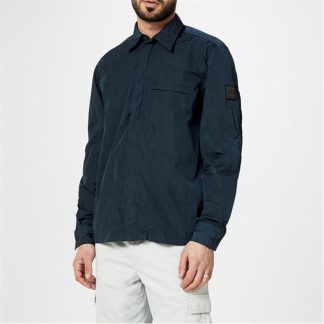 BOSS Boss Laio 10243198 01 Men Overshirts Navy 388 for sale