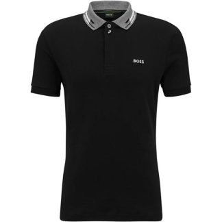 BOSS Boss Paddy 1 10246525 01 Men Short Sleeve Polos Black 001 for sale