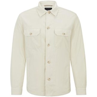 BOSS C-Carper Overshirt Men Overshirts Open White 131 for sale