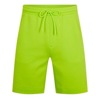 BOSS Headlo 1 Embroidered Logo Shorts Men Fleece Shorts Green 325 for sale