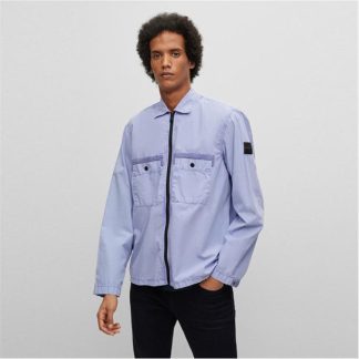 BOSS Lebold Overshirt Men Overshirts Purple 538 for sale