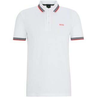 BOSS Paddy Polo Shirt Men Short Sleeve Polos Natural 103 for sale