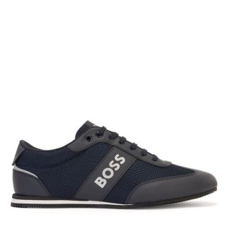 BOSS Rusham Low Trainers Men Low Trainers Dark Blue 401 for sale