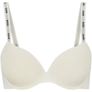 BOSS Underwired Padded Bra With Adjustable Branded Straps Women Underwire Bras Open White for sale