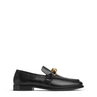 BOTTEGA VENETA Astaire Metallic Knot Napa Loafers Men Black  for sale