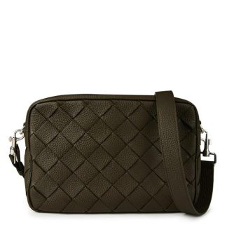 BOTTEGA VENETA BV Taurillion Bag Sn44 Unisex Khaki Silv  for sale