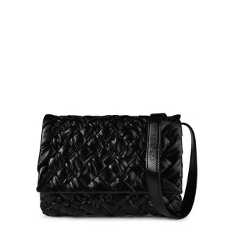 BOTTEGA VENETA Belt Bag Unisex Black-Silver  for sale