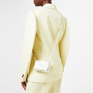 BOTTEGA VENETA Candy Cassette Mini Bag Women Flap Over Purse White Gold 9009 for sale