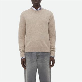 BOTTEGA VENETA Cashmere Jumper Men Jumpers Desert for sale