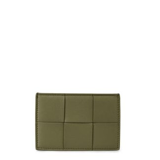 BOTTEGA VENETA Cassette Credit Card Case Women Card Holders Travertine Gold for sale