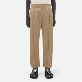 BOTTEGA VENETA Contrasting Zip Tech Nylon Trousers Men Sesame  for sale