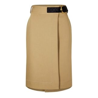 BOTTEGA VENETA Cotton Canvas Skirt Women Pale Oak  for sale