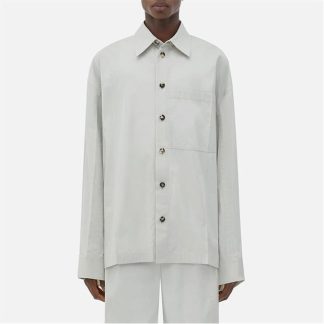 BOTTEGA VENETA Cotton Silk Shirt Men Cloud  for sale