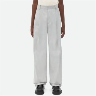 BOTTEGA VENETA Cotton Silk Trousers Men Cloud  for sale