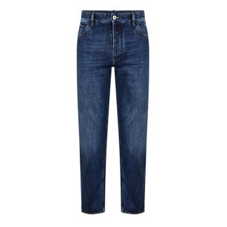 BOTTEGA VENETA Dark Wash Straight Jeans Men Mid Blue 4715  for sale