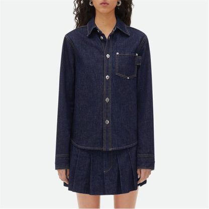 BOTTEGA VENETA Denim Shirt Women Indigo  for sale