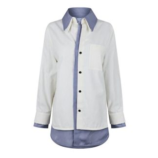 BOTTEGA VENETA Double Layer Shirt Women Chalk 9087  for sale