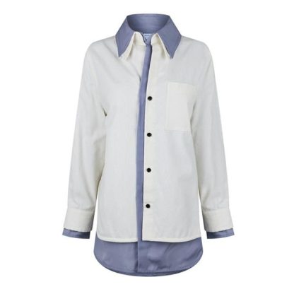 BOTTEGA VENETA Double Layer Shirt Women Chalk 9087  for sale