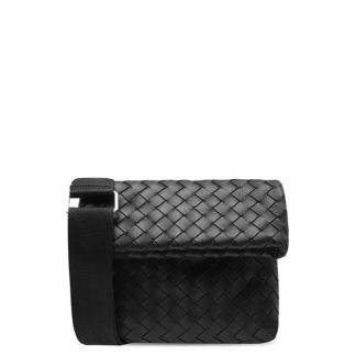 BOTTEGA VENETA Hydro Messenger Bag Unisex Black 8803  for sale