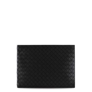 BOTTEGA VENETA Intrecciato Half Zip Pouch Men Black 1074  for sale