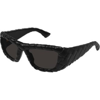 BOTTEGA VENETA Intrecciato Sunglasses Women Black/Grey  for sale