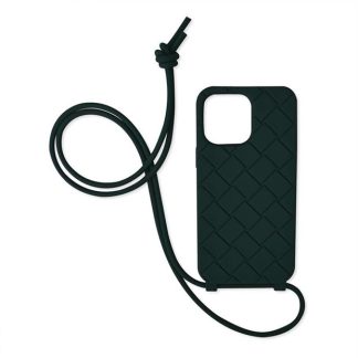 BOTTEGA VENETA Iphone 14 Pro Max Case On Strap Unisex Emerald 3046  for sale