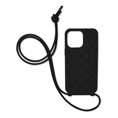 BOTTEGA VENETA Iphone 14 Pro Max Case On Strap Women Black  for sale