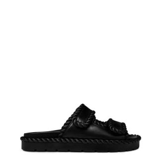 BOTTEGA VENETA Jack Flat Mule Women Flat Sandals Black for sale