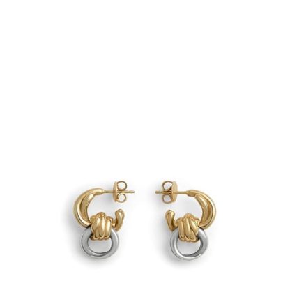 BOTTEGA VENETA Knot Earrings Women Silver/Gold  for sale