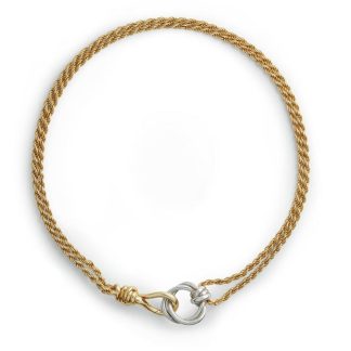 BOTTEGA VENETA Knot Necklace Women Silver/Gold  for sale