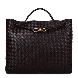 BOTTEGA VENETA Large Andiamo Women Top Handle Bags Fondant Brass for sale