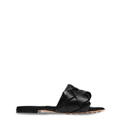 BOTTEGA VENETA Lido Flat Sandals Women Flat Sandals Black 1000 for sale