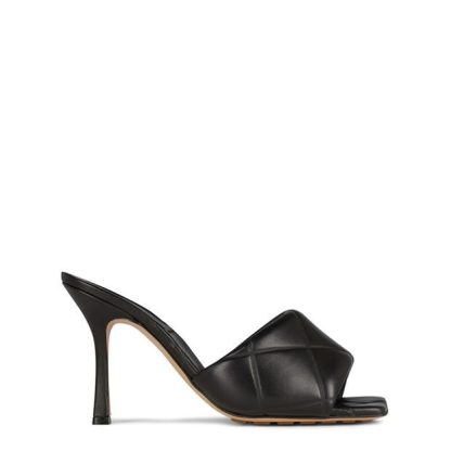 BOTTEGA VENETA Lido Heeled Sandals Women Black 1000  for sale