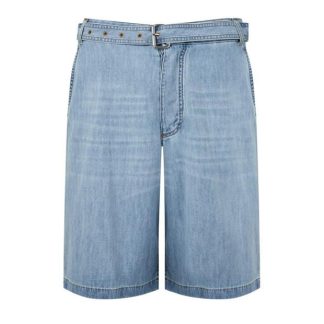 BOTTEGA VENETA Light Bleached Denim Shorts Men Bleach 4946  for sale