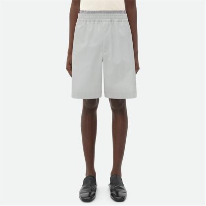 BOTTEGA VENETA Light Cotton Twill Shorts Men Cloud  for sale